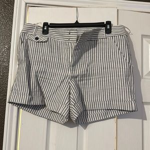 Stylish dressy black and white shorts